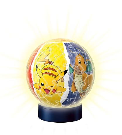 Ravensburger 3D Puslespil/Lampe - 74 Brikker - Pokmon Night Lig