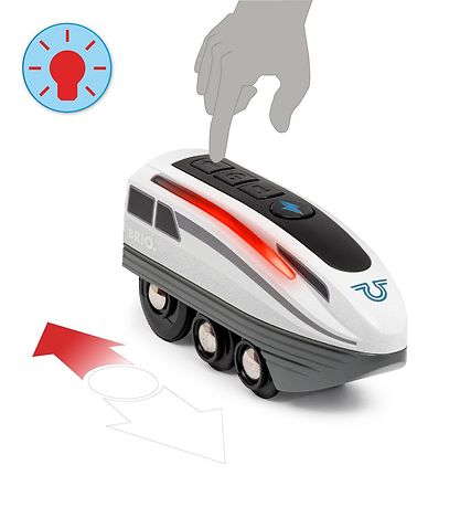 BRIO World Tog- Turbo Train - Grå 36003