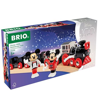 BRIO Tog - Disney 100 Års Jubilæum - Sort/Grå/Rød 32296