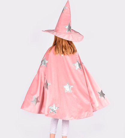 Den Goda Fen Udklædning - Tryllekunstner m. Hat - Pink