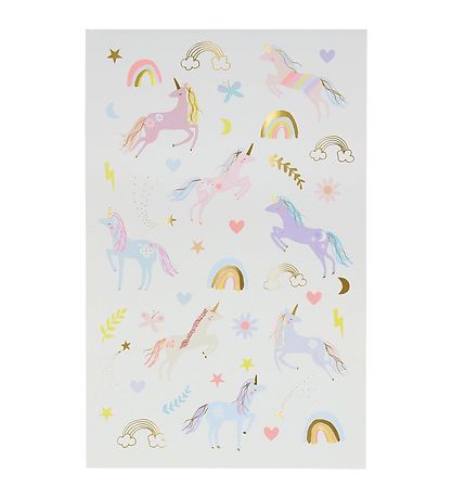 Meri Meri Tatoveringer - Unicorn Tattoo Sheet