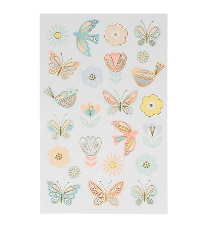 Meri Meri Tatoveringer - Birds & Butterflies Tattoo Sheet