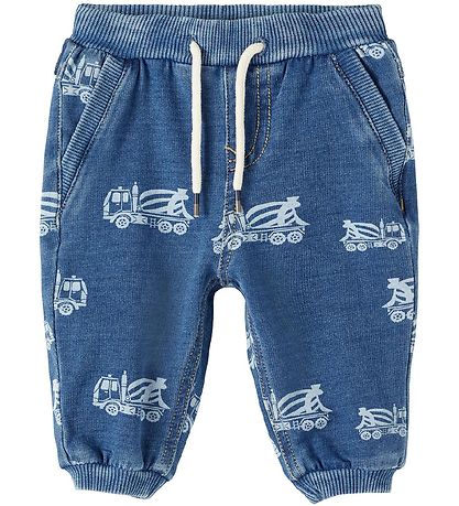 Name It Sweatpants - NbmBen - Medium Blue Denim