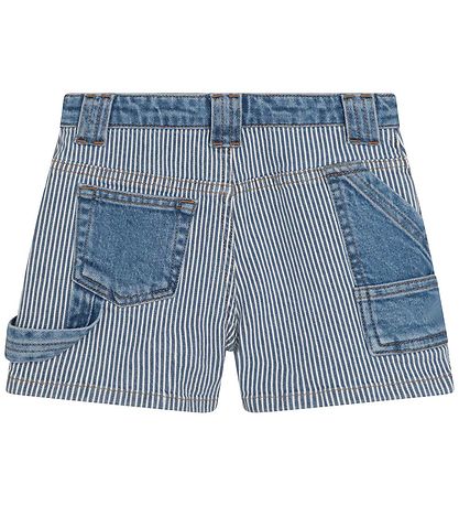 Little Marc Jacobs Denimshorts - Bl/Hvidstribet m. Pink