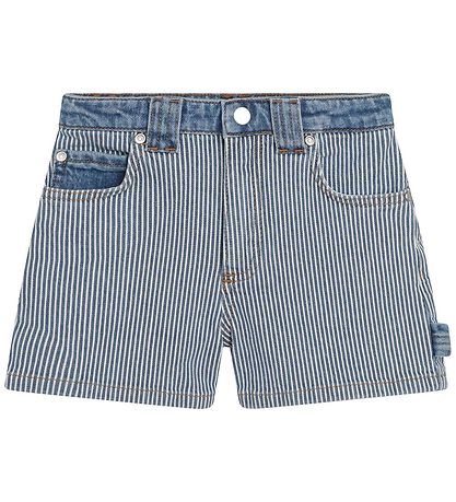 Little Marc Jacobs Denimshorts - Bl/Hvidstribet m. Pink