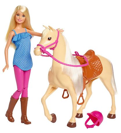 Barbie Dukkest -  Doll and Horse (Blonde)