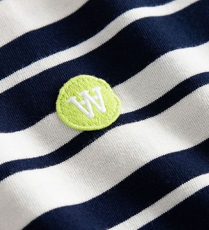 Wood Wood Bluse - Moa - Off White/Navy Stripes