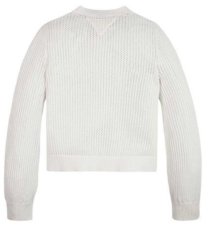 Tommy Hilfiger Cardigan - Strikket - Crochet - Ancient White