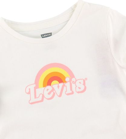 Levis Kids T-shirt - Rainbow Graphic - Hvid