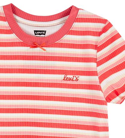 Levis Kids T-shirt - Rib - Striped - Rose of Sharon - Pink