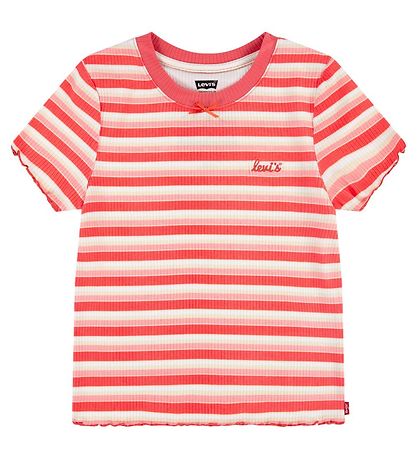 Levis Kids T-shirt - Rib - Striped - Rose of Sharon - Pink
