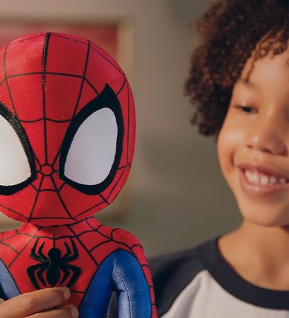 Spidey Bamse - 40 cm - m. Lyd