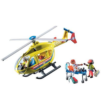 Playmobil City Life - Rednings Helikopter - 71203 - 48 Dele