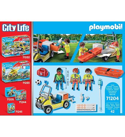 Playmobil City Life - Rednings Bil - 71204 - 42 Dele