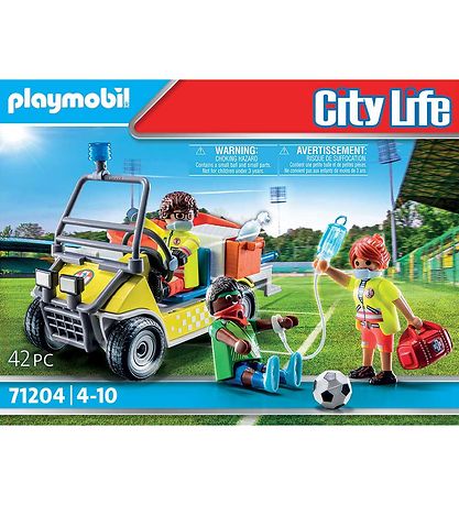 Playmobil City Life - Rednings Bil - 71204 - 42 Dele