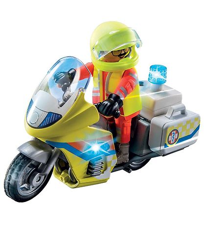 Playmobil City Life - Rednings Motorcykel - 71205 - 20 Dele