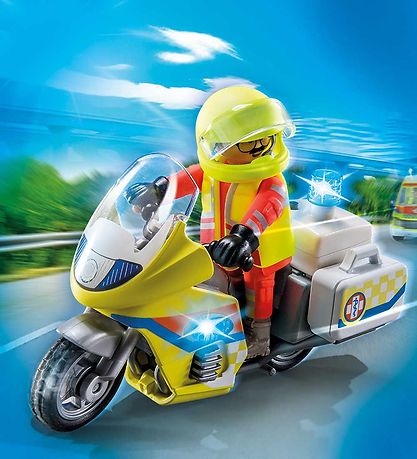 Playmobil City Life - Rednings Motorcykel - 71205 - 20 Dele