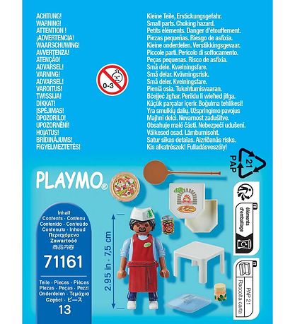 Playmobil SpecialPlus - Pizza Chef - 71161 - 13 Dele