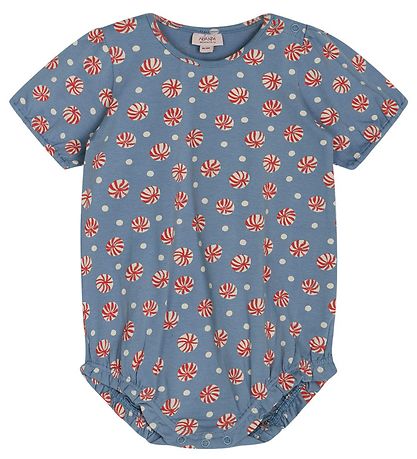 Noa Noa miniature Body k/æ - Baby NealaNNM - Print Blå/Hvid/Rød