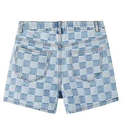 LMTD Shorts - NlfCheckizza - Medium Blue Denim/Checks