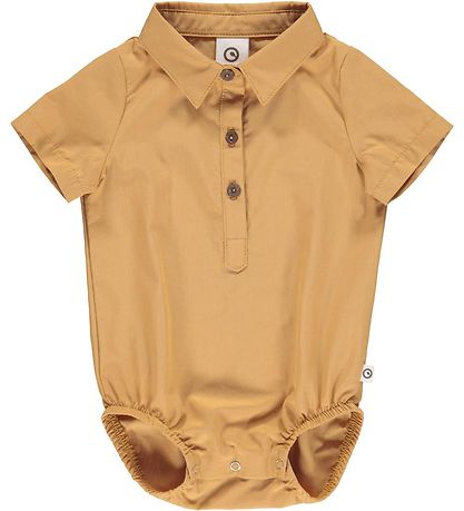 Msli Skjortebody k/ - Poplin - Cinnamon