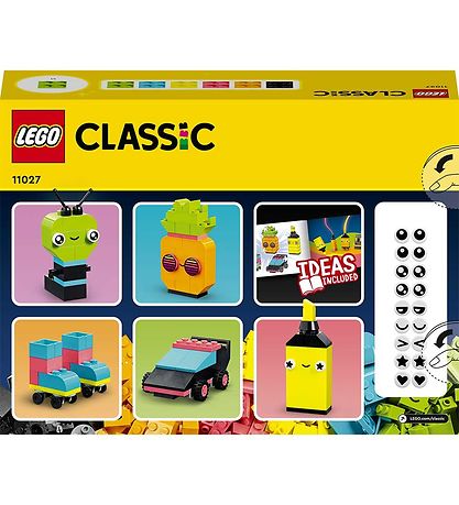 LEGO Classic - Kreativt Sjov Med Neonfarver 11027 - 333 Dele