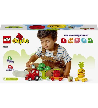 LEGO DUPLO - Traktor Med Frugt Og Grntsager 10982 - 19 Dele
