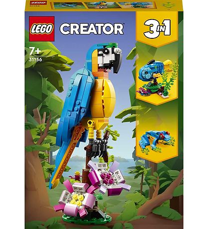 LEGO Creator - Eksotisk Papegje 31136 - 3-i-1 - 253 Dele