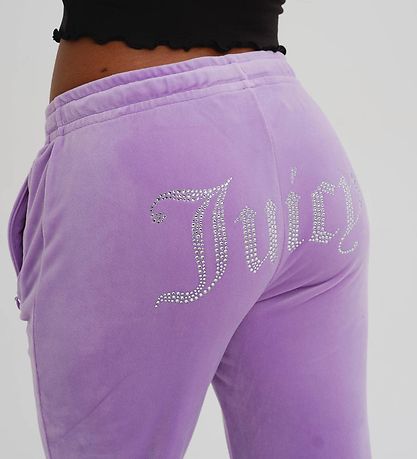 Juicy Couture Sweatpants - Velour - Sheer Lilac