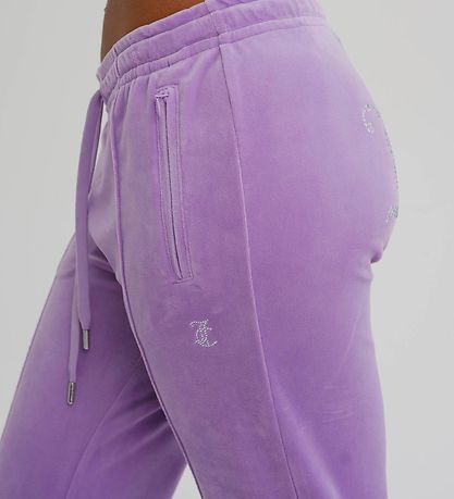 Juicy Couture Sweatpants - Velour - Sheer Lilac