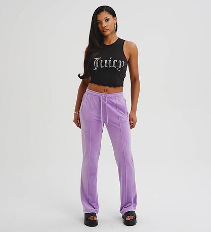 Juicy Couture Sweatpants - Velour - Sheer Lilac