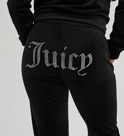 Juicy Couture Sweatpants - Velour - Sort