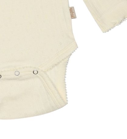 Petit Piao Body l/æ - Pointelle - Off White