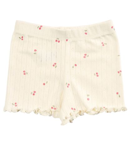 Petit by Sofie Schnoor Shorts - Antique White m. Kirsebr