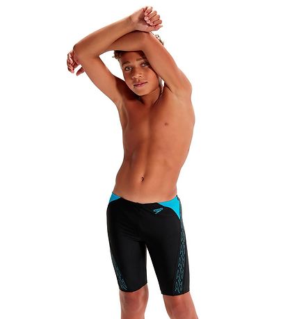 Speedo Badebukser - Hyper Boom Splice Jammer - Sort/Bl