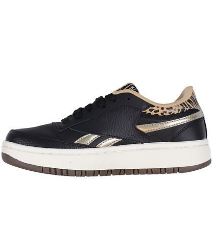 Reebok Sko - Club B Double Revenge Junior - Black/Sahara/Gold