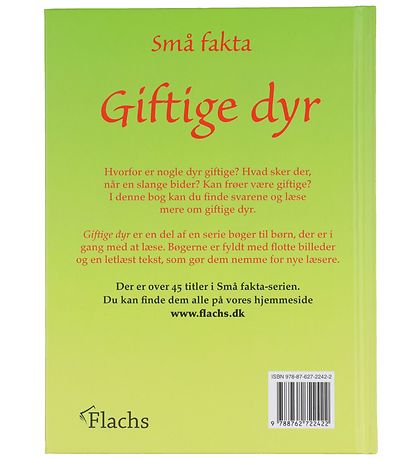 Gads Forlag Bog - Sm fakta - Giftige Dyr - Dansk