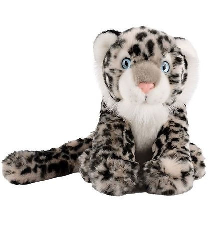 Living Nature Bamse - 20x17 cm - Sneleopard - Hvid/Sort