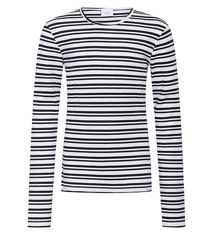 Grunt Bluse - Dopim - Navy Stripe