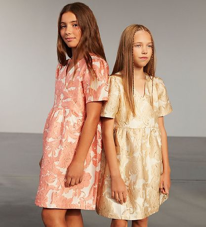 Sofie Schnoor Girls Kjole - Creme m. Guld