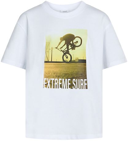 Grunt T-shirt - Bike - Hvid m. Print