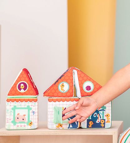 Lilliputiens Stableklodser - Farm House Stacking Cubes