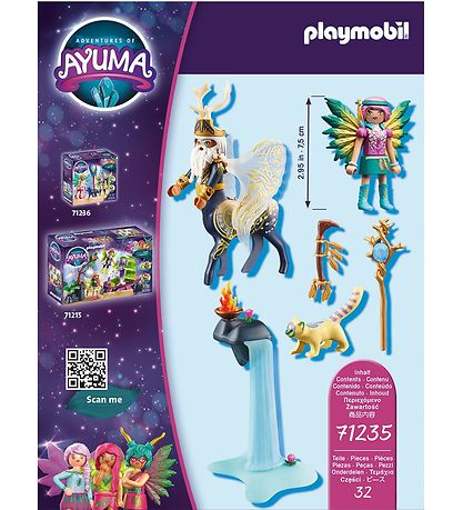 Playmobil Ayuma - Abjatus med ridderfeen Hildi - 71235 - 32 Dele