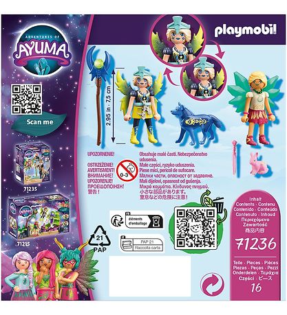 Playmobil Ayuma - Krystal- og mnefe med totemdyr - 71236 - 16 D