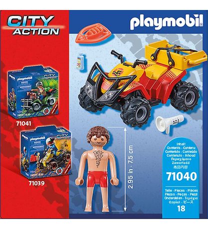 Playmobil City Action - Livredder-ATV - 71040 - 18 Dele
