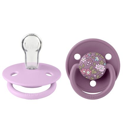 BIBS X Liberty De Lux Sutter - 2-pak - Rund - Chamomile Lawn/Mau