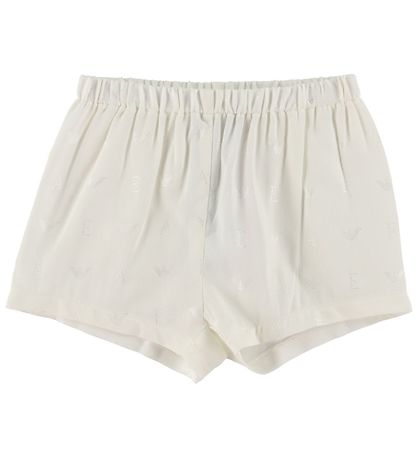 Emporio Armani Kjole m. Bloomers - Off White m. Logoer