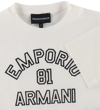 Emporio Armani T-shirt - Hvid m. Navy