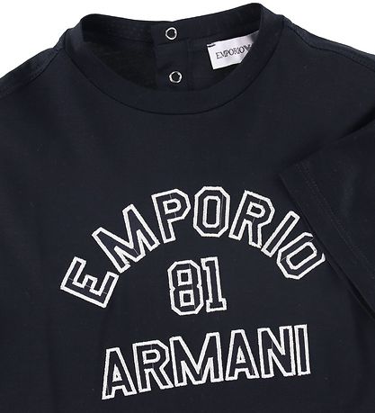 Emporio Armani T-shirt - Navy m. Hvid