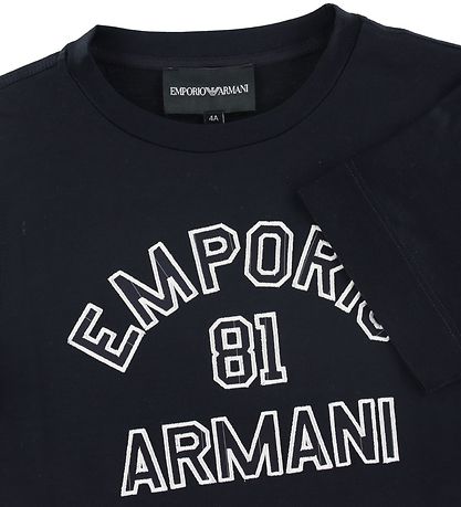 Emporio Armani T-shirt - Navy m. Hvid